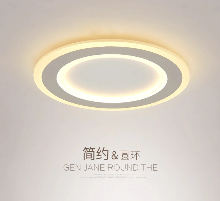 Surface mounted Round Modern led ceiling chandelier for living room dining room bedroom Ultra-thin chandelier lighting Modern