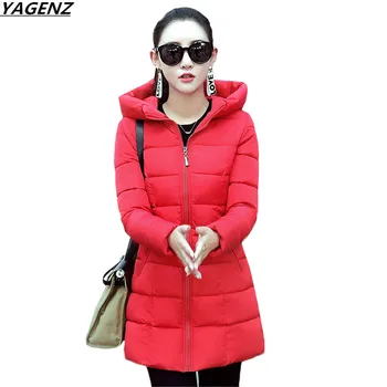 

NEW Winter Jacket Women Parkas Thick Winter Outerwear Plus Size Coat Slim Lady Casual Tops Cotton-padded Jackets&Coats YAGENZ614