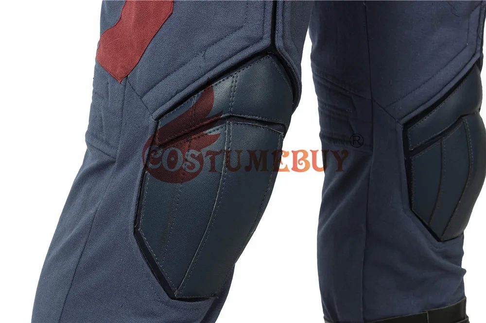 CostumeBuy Мстители: эндигра Steven Rogers Капитан Америка Косплей Костюм взрослый человек нарядное платье полный костюм Хэллоуин аксессуар