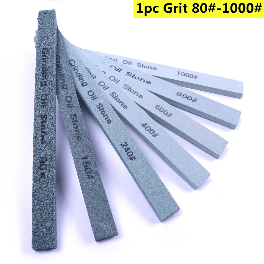 1PCS Grit 80-1000 Green Carbide Grinding Stone 150*12*6mm Oil Stone Stripes Polishing Grinding Tool for Ceramic High Highness 