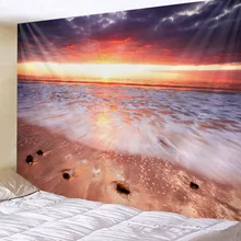 Tapestry Wall Hanging Bed Spread Beach Tower Table Cloth home Decoration Beautiful Sea Beach Design Large