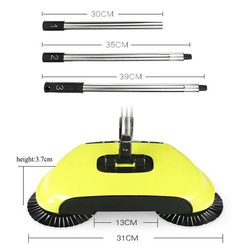 Магический веник из нержавеющей стали подметальная машина толкатель типа Совок ручка бытовой пылесос ручной подметальный инструмент DA