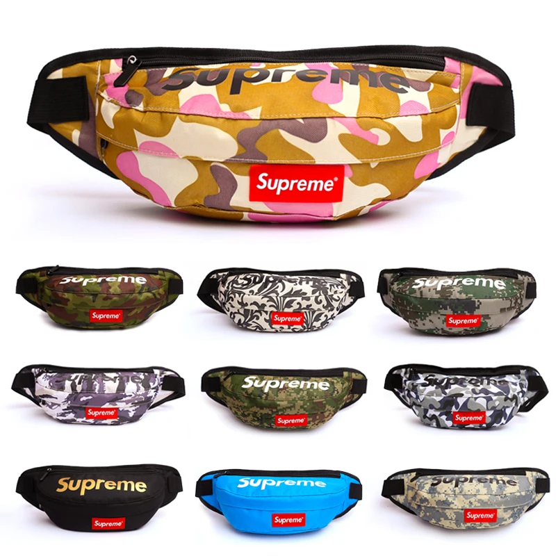 2015 NEW Supreme Camouflage Women Men Waist Pack Travel Sport Bags  Messenger Shoulder Zipper Sling Bag - AliExpress