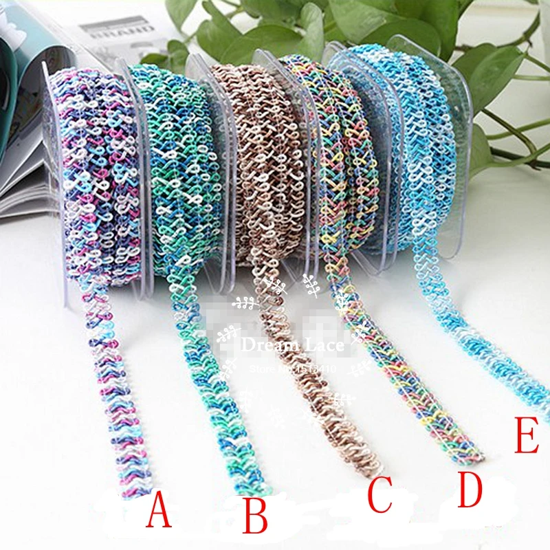 

2Yards/Lot 1.3cmWidth Ethnic Lace Trim Ribbon Sewing Latin Dress Stage Garment Curtain DIY Accessories