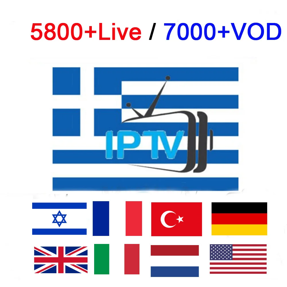 Online TX3 Mini Amlogic S905W Android 7.1 Tv Box Europa Griechenland IPTV 5700 + Kanäle 7000 + VOD Für Smart TV m3u android TVIP Stalker