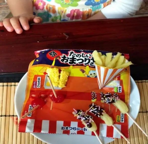 2 шт. японский ПОПИН Кук Happy кухня пирожное пончик гамбургер мороженое DIY ручной работы игрушки игрушечный миксер игрушечные лошадки