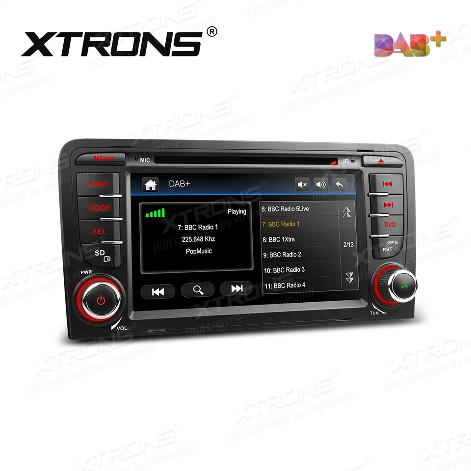 Автомагнитола DAB + DVD плеер 7 дюймов с GPS Bluetooth SD RDS радио для Audi A3 8P S3 8P1 3 двери