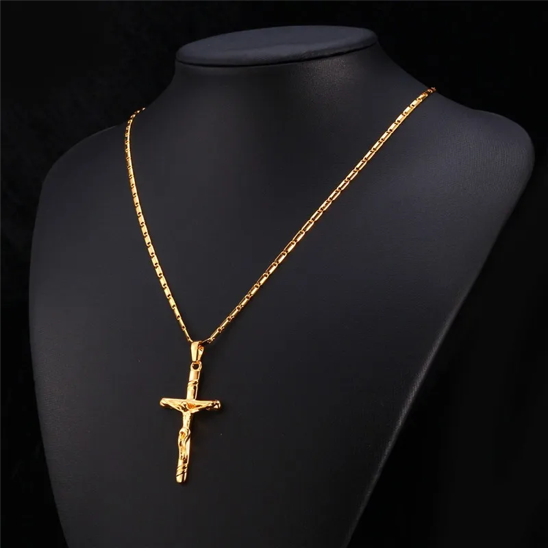 Женское и мужское ожерелье с подвеской крестом|christ pendant|cross silver chainnecklace necklace |