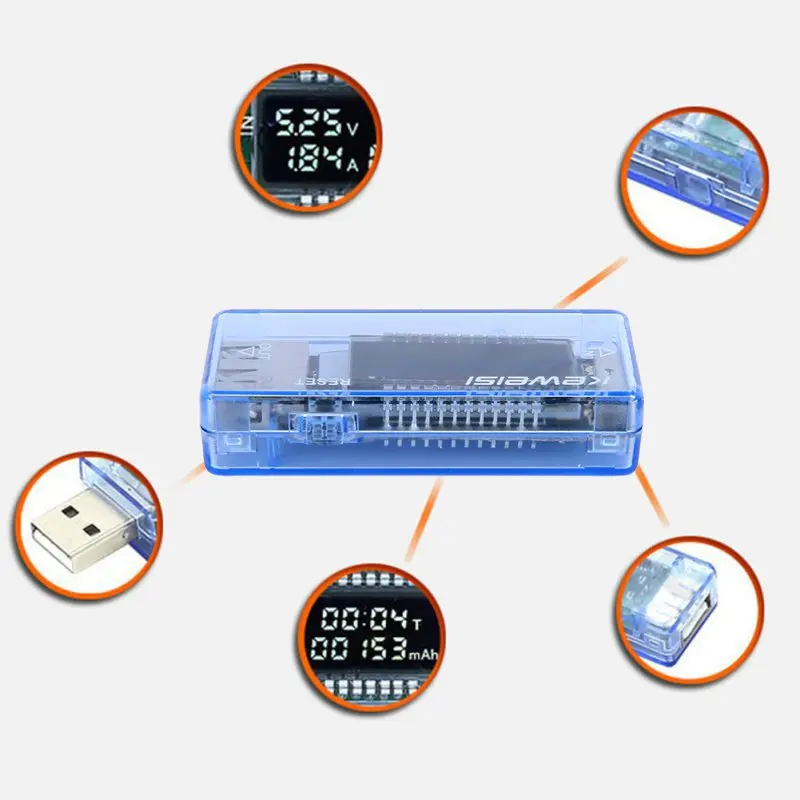 Новое USB зарядное устройство для батарей тестовое напряжение измеритель тока доктор мобильный детектор мощности