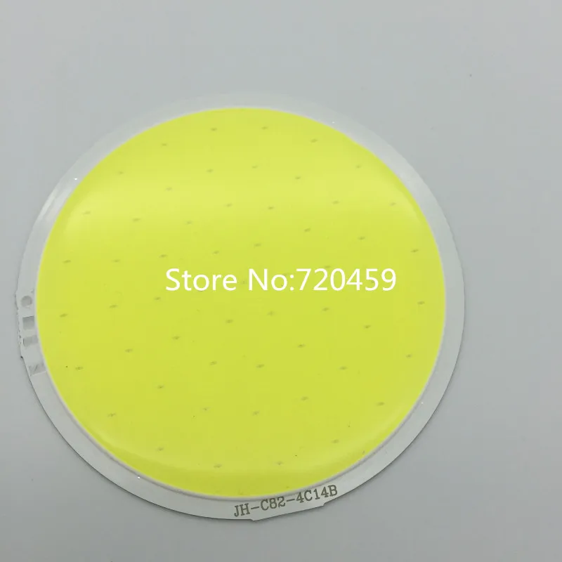 

2PCS High power moduleDC12-14V Bright Round COB Diameter 82mm COB Surface light source 7W White light cob round LED module