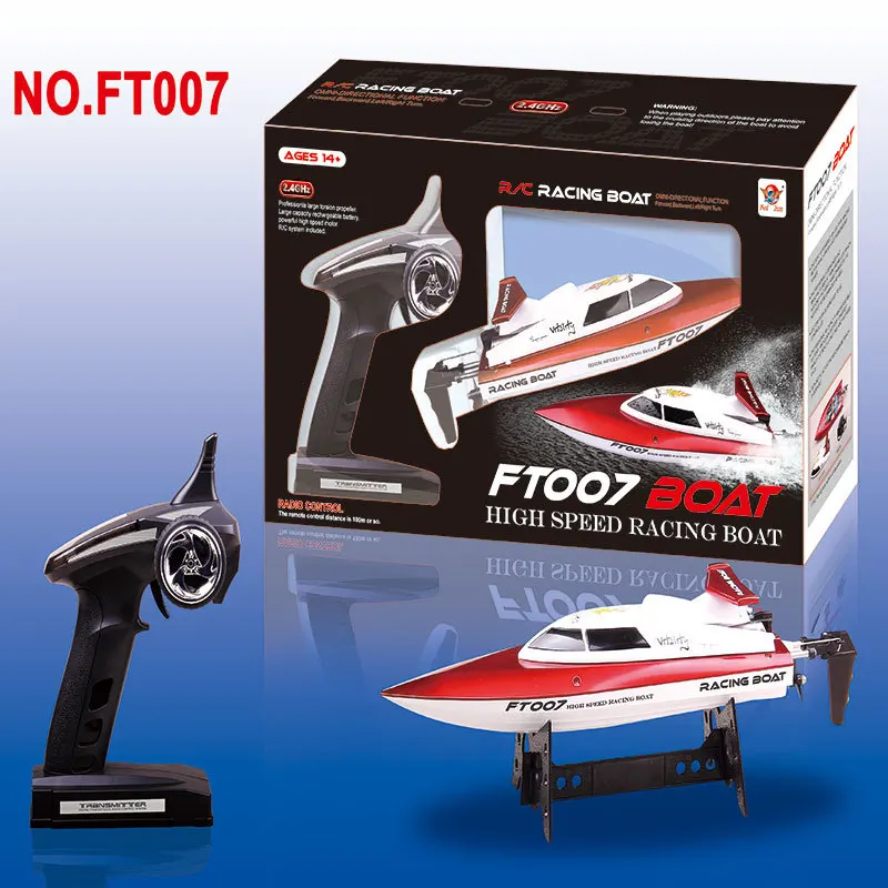 

RC Racing Boat Feilun FT007 2.4G 4CH Radio Control 20km/h High Speed Wireless Electric Sporting Boat Water Cooling RC Boats