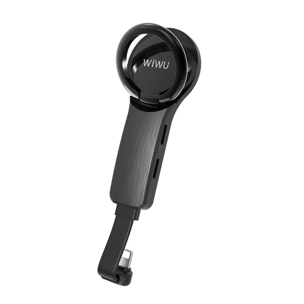 Adaptador do Telefone Móvel para o Iphone Duplo para Relâmpago Fone de Ouvido Wiwu 7 Cabo Adaptador 3.5mm Áudio Conector Conversor x xs Max 8p 4 High Quality Telefonia e Comunicação