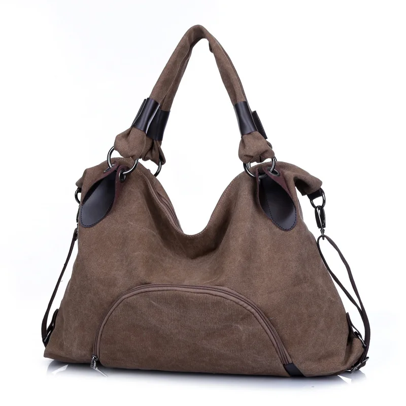 

Large Women Handbag Ladies Canvas Bag Vintage Casual Shopping Tote Bags Fashion Travel Crossbody Bag Bolsa Feminina XA639C