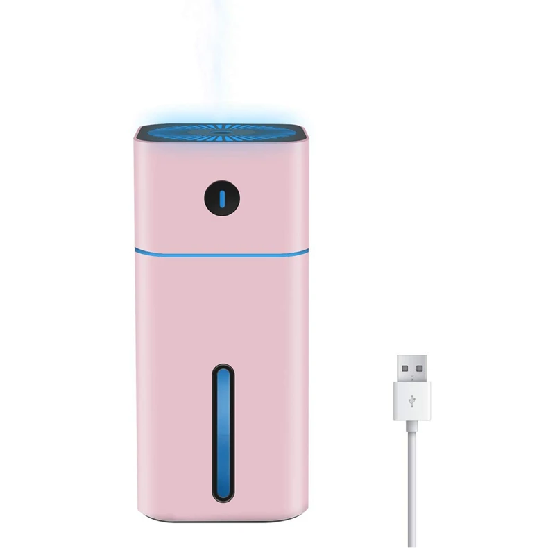 

Mini Usb Humidifier, 180Ml Air Humidifier Diffuser Room Humidifier Desktop Humidifier With 7 Led Automatic Power Off For Baby