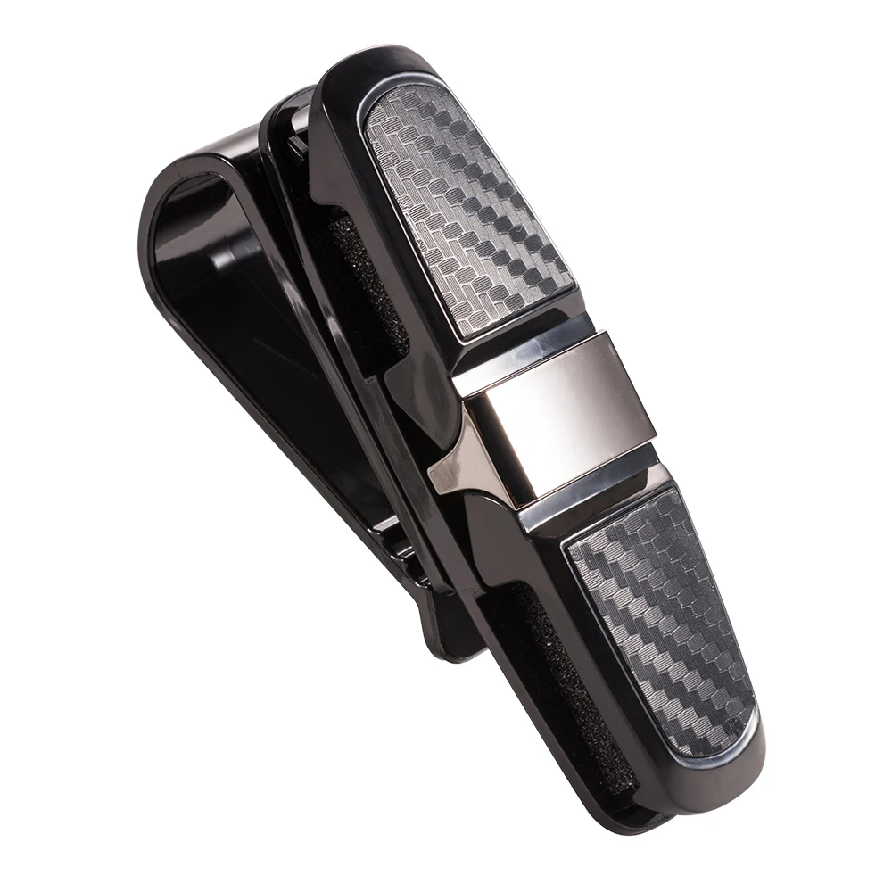 Black Holder Clip ABS Car Glasses Holder 1 Pcs Accessories Car