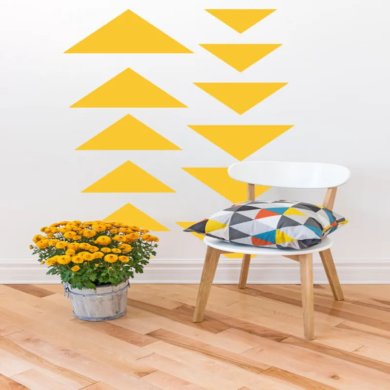 

D524 Wall Decal Geometric Triangle Abstract Symbol Trending Trendy Shape Geometry