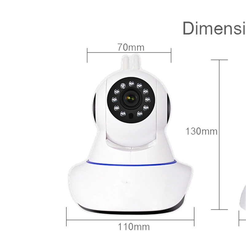 Беспроводная IP камера видеонаблюдения 360 дюйма Wi Fi|Камеры видеонаблюдения| |
