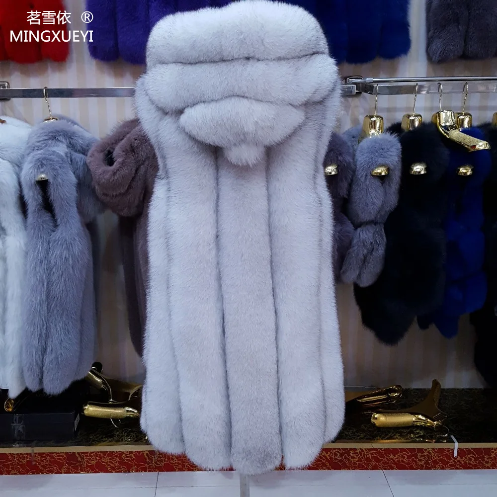 2016 Chandail D'o Longue De Réel picture Picture Renard Survêtement Color Color Manteau Gilet Fourrure La cou Conception P1TPrq