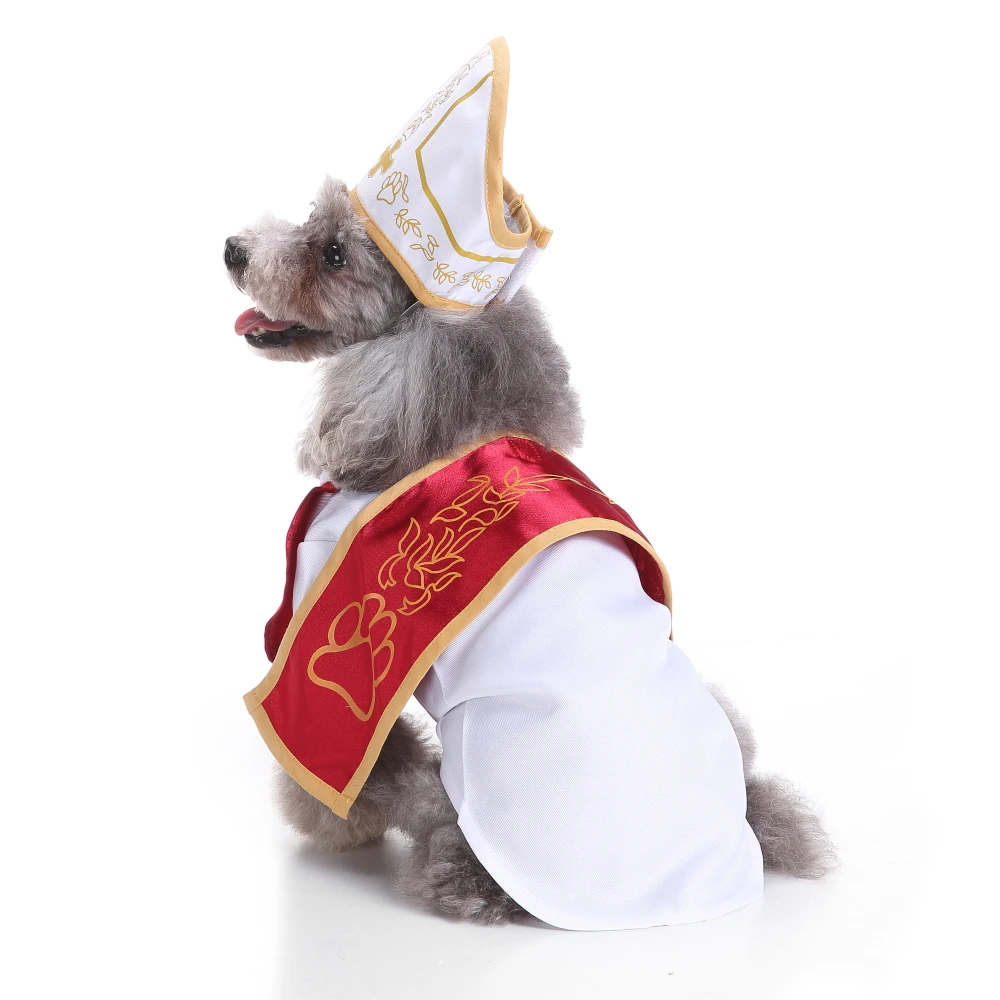 roupa para cosplay de cachorros, cães pequenos, com chapéu, fantasia de natal