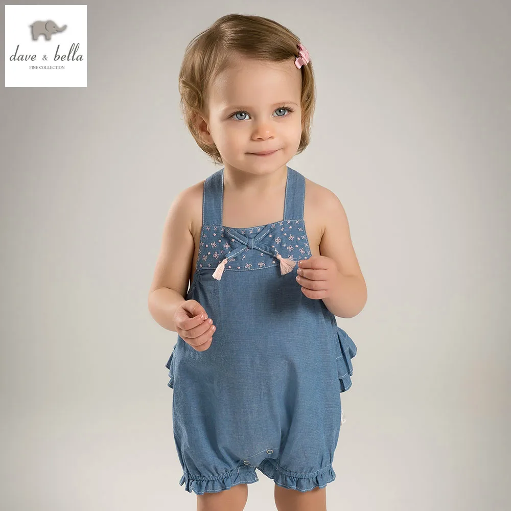 baby born romper blue