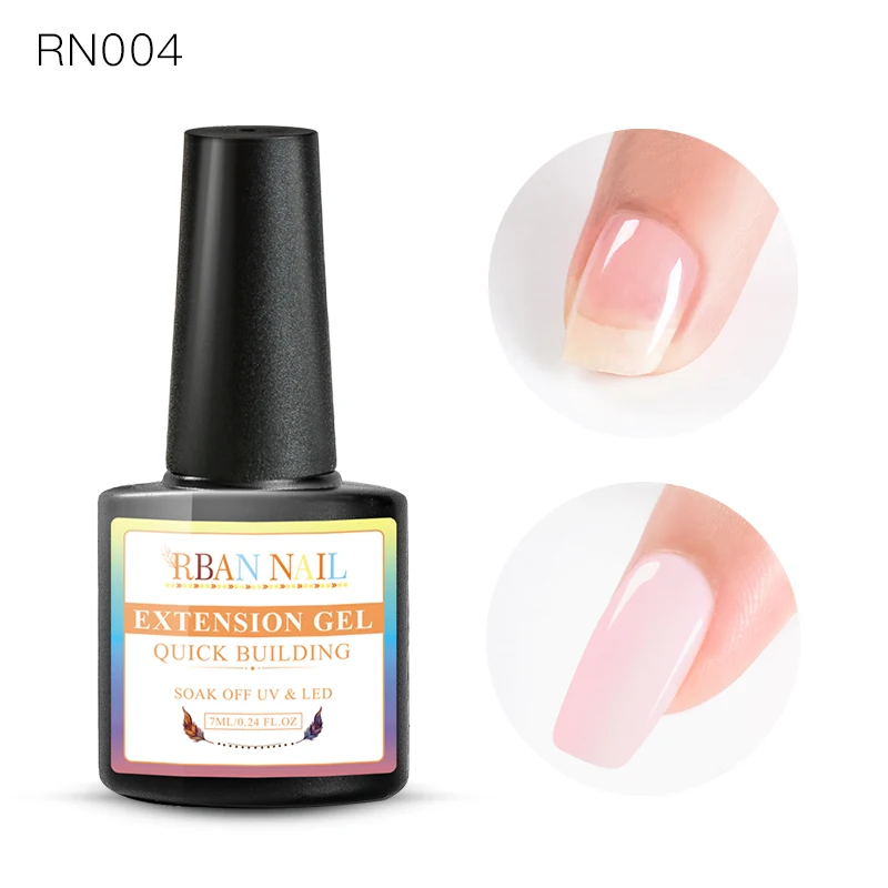 RBAN лак для ногтей, 7 мл, быстрое удлинение, полиуф-гель, прозрачный, белый, розовый, кристалл, светодиодный, акриловый, строительный гель, гель для ногтей - Цвет: EES01229