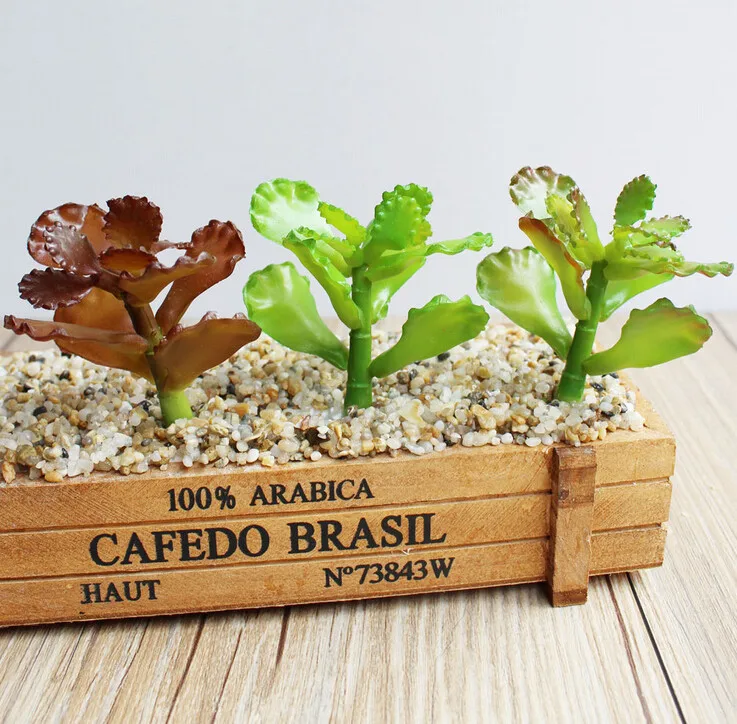 200 шт Мини зеленое искусственное суккулентное растение кукуруза, Мак пластиковые цветочные украшения стола