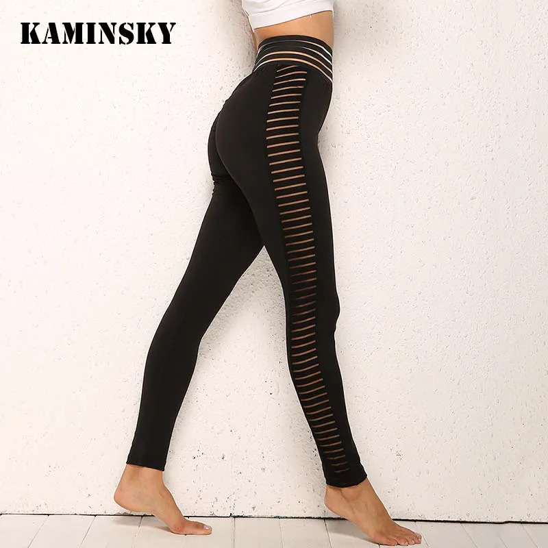 

Kaminsky Mesh Leggings High Waist Sports Leggings Sexy Push Up Workout Jeggings Black Women Clothes Patchwork Fitness Leggings