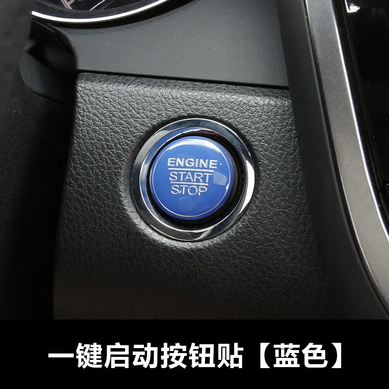 Automobile Interior Stickers Engine Button Cover Ring Trim for Toyota Camry Car Styling Accessories