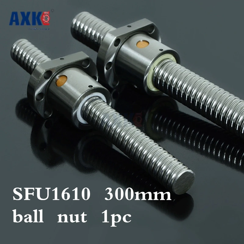 

Sfu1610 300mm 16mm Ball Screw Sfu1610 Length 300 Mm Plus 1pcs Rm1610 1610 Ballnut Cnc Diy Carving Machine Accessories