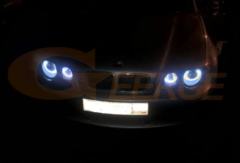 Для BMW E46 3 серии Compact 2001 2002 2003 2004 2005 отлично Ультра яркое освещение COB led angel eyes kit halo кольца