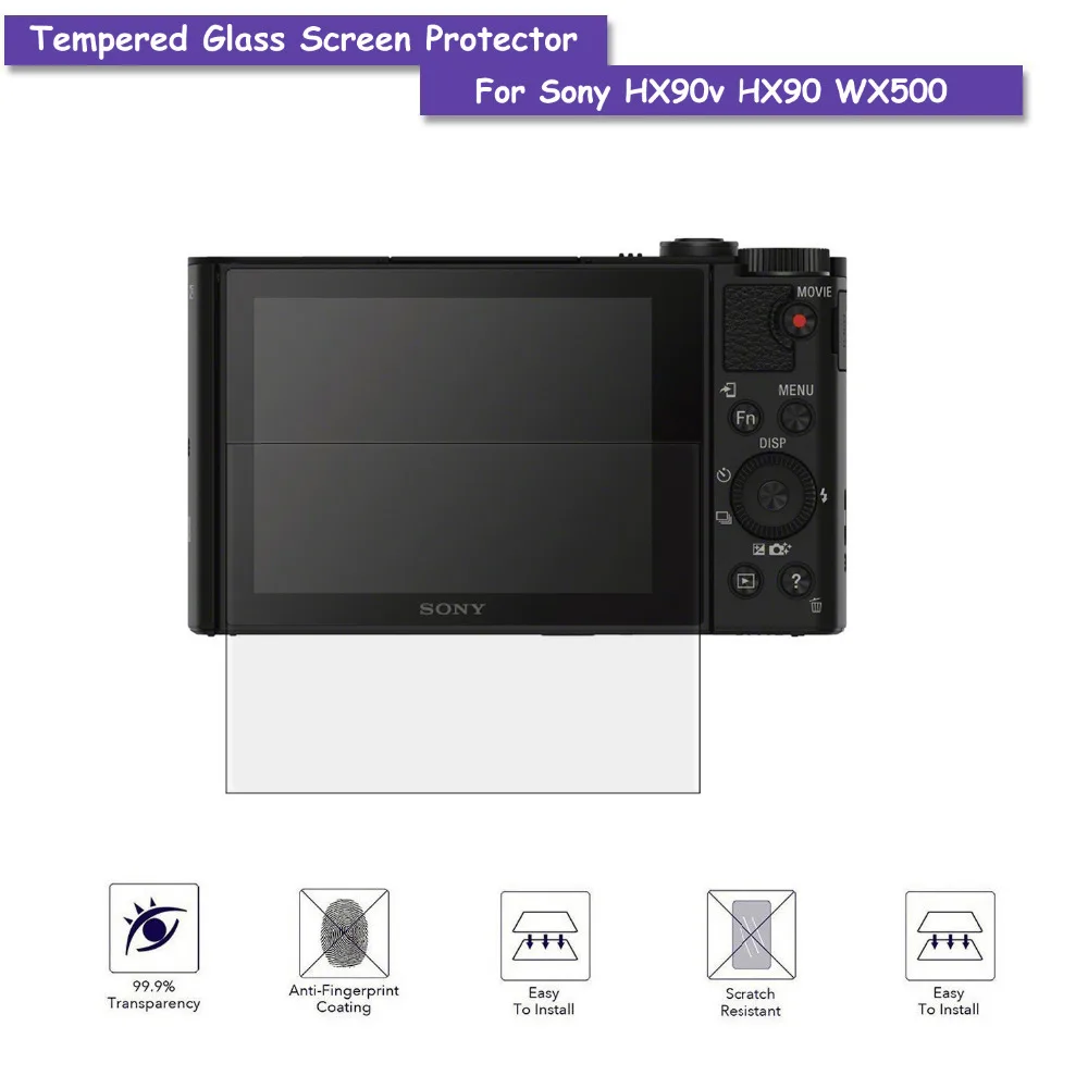 9 H Tempered Glass Lcd Screen Protector Pellicola Schermo Per Sony Hx90V Hx90 Wx500 Accessori Della Fotocamera