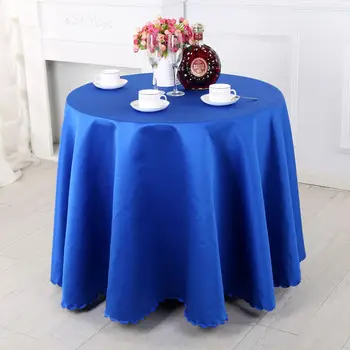 

Multi Size Hotel Round Table Cloth Restaurant Rectangular Polyester Tablecloth Home Decoration Table Cover