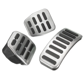 

3Pcs/Set Universal Stainless Steel MT Pedal Pads For VW Polo For Jetta MK4 For Bora Golf MK4 High Quality