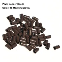 Пластины края медные микро-кольца 4,0*3,6*4,0 мм микро-бисер дредлок металлическая трубка микро соединительные кольца для наращивания волос