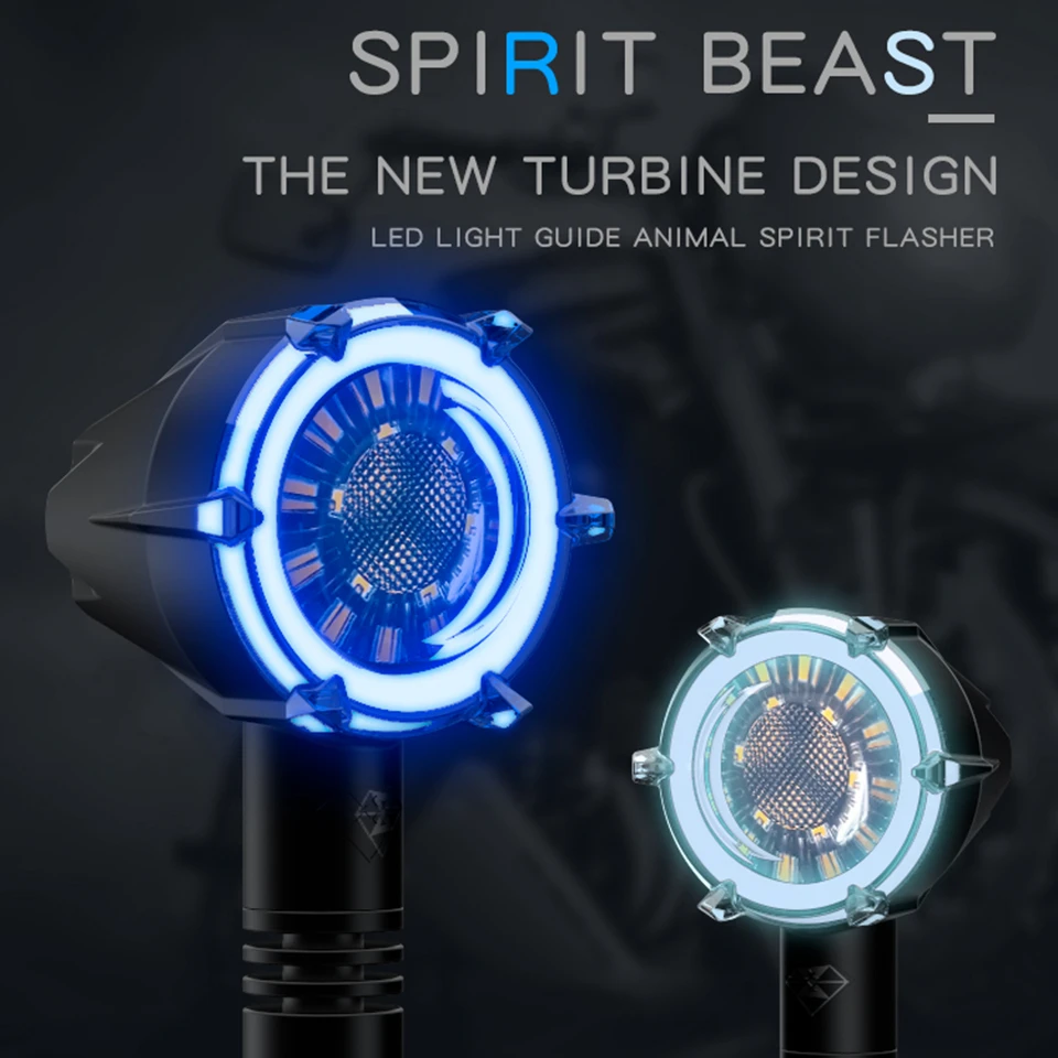 

SPIRIT BEAST-L11 Motorcycle Turn Signal Universal LED day-time&night-time running light Motorbike Front/Rear direction indicator