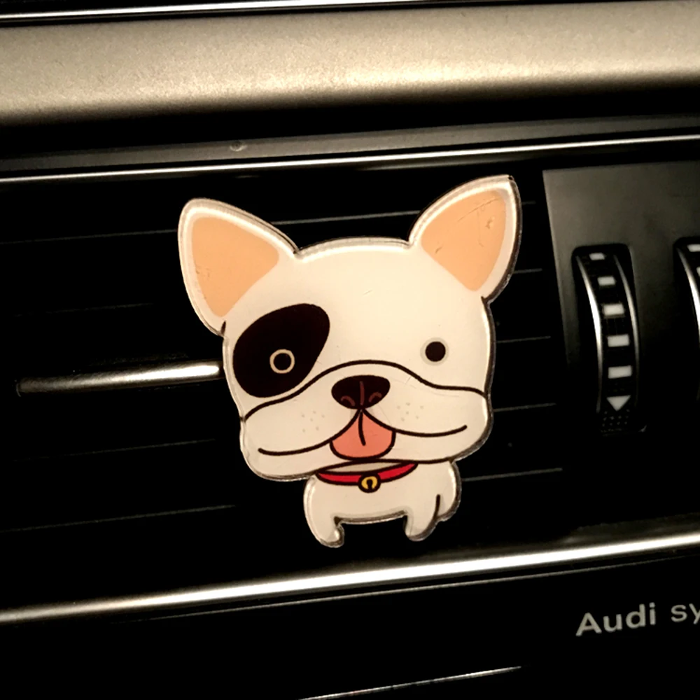High Quality Car styling Cute Dogs Shape Air Freshener Solid Fragrance