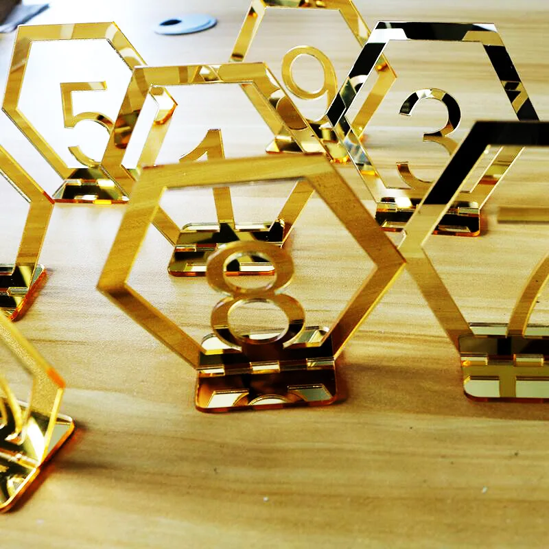 

10 piece Wedding Table Numbers Gold Table Number Wedding Table Decor For wedding Silver decor