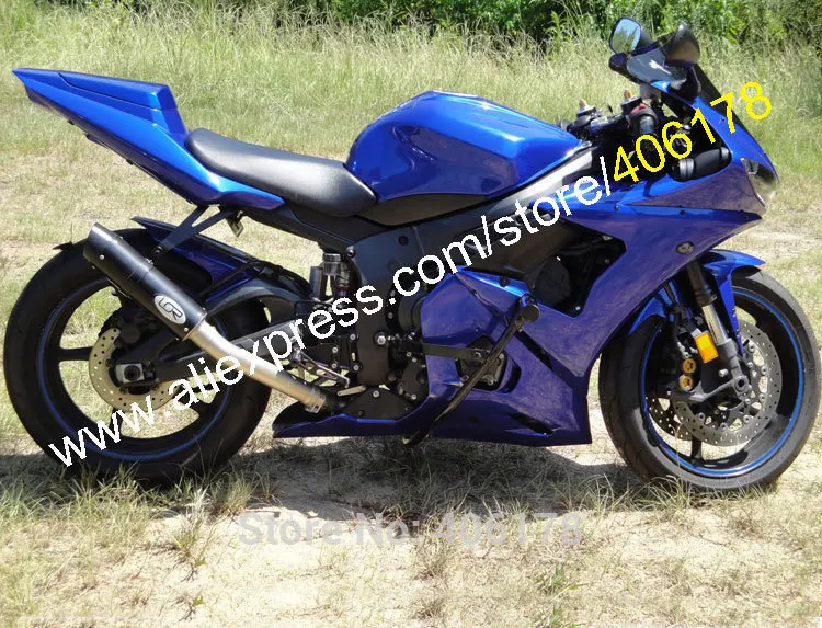

Hot Sales,Motorcycle Fairings Kit For Yamaha YZF R6 2005 YZF600 05 YZF R6 All Blue ABS Plastic fairing Set (Injection molding)