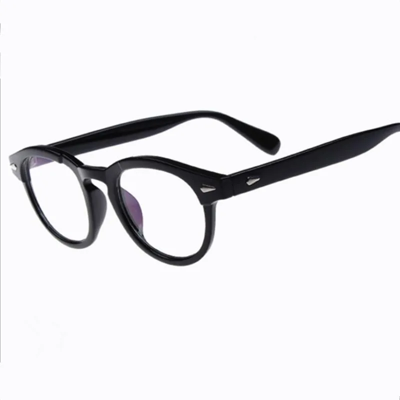Трендовые очки в стиле Джони Депп, мужские Ретро винтажные очки по рецепту, женские оптические очки с прозрачными линзами