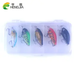 HENGJIA 5 шт./лот Crankbait пластик наживка для воблера Гольян Best Рыбалка снасти