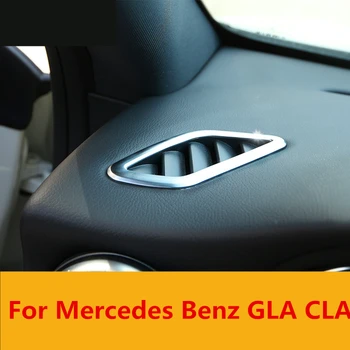 

Car styling Car dashboard outlet box special modified ABS Chrome decorative frame Interior decoration For Mercedes Benz GLA CLA