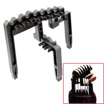 

Golf 9 Iron Club ABS Shafts Holder Stacker Fits Any Size of Bags Organizer Golf Accessories Club Heads Black Golf Holder New