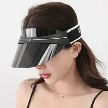 Стиль Для мужчин и женщина унисекс Кепка с козырьком от солнца на открытом воздухе для гольфа, тенниса пляж путешествия Лето Защита от ультрафиолета прозрачная крышка на продажу