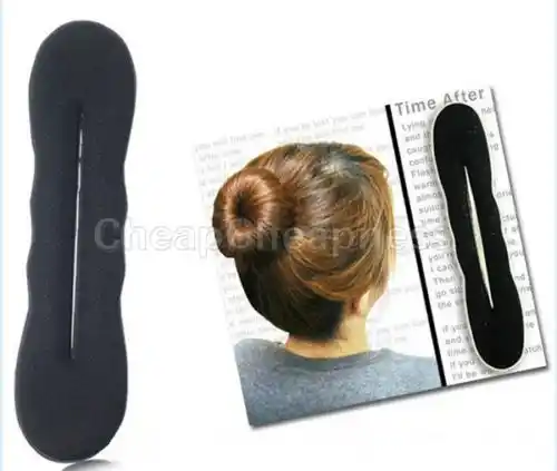 Newest 2pcs Set Girls Women Hair Styling Bun Making Tool For