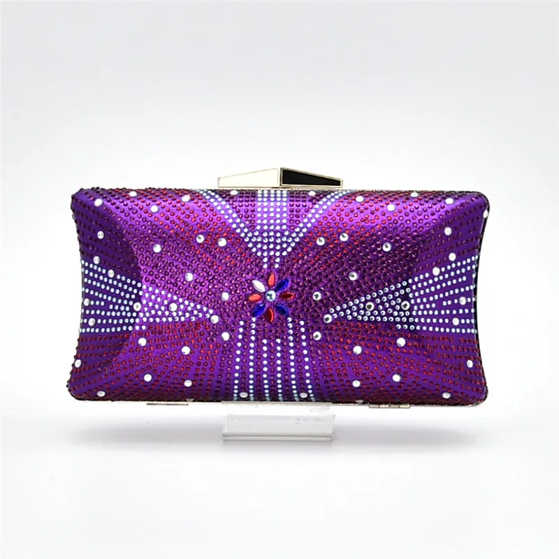 Strass pourpre Italie Avec jaune En Chaussures Noir Ensemble rouge Femmes Italiennes Parti Et Sac bleu Dames Nigérien Décoré R0HZgww
