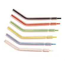 250 шт одноразовые патрубки для стоматологического тройного шприца для воды, 3 варианта шприца, прозрачные цветные наконечники