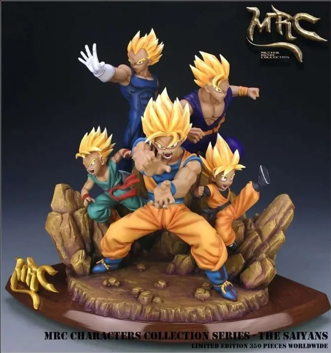 MODEL FANS Dragon Ball Z MRC 38cm all super saiya goku Vegeta Trunks Son Gohan Son Goten gk gk resin figure toy for Collection