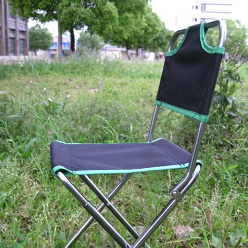 Outdoor Foldable Aluminum Steel Chair Fishing Chair Folding Chairs Camping Picnic Beach Travel Portable