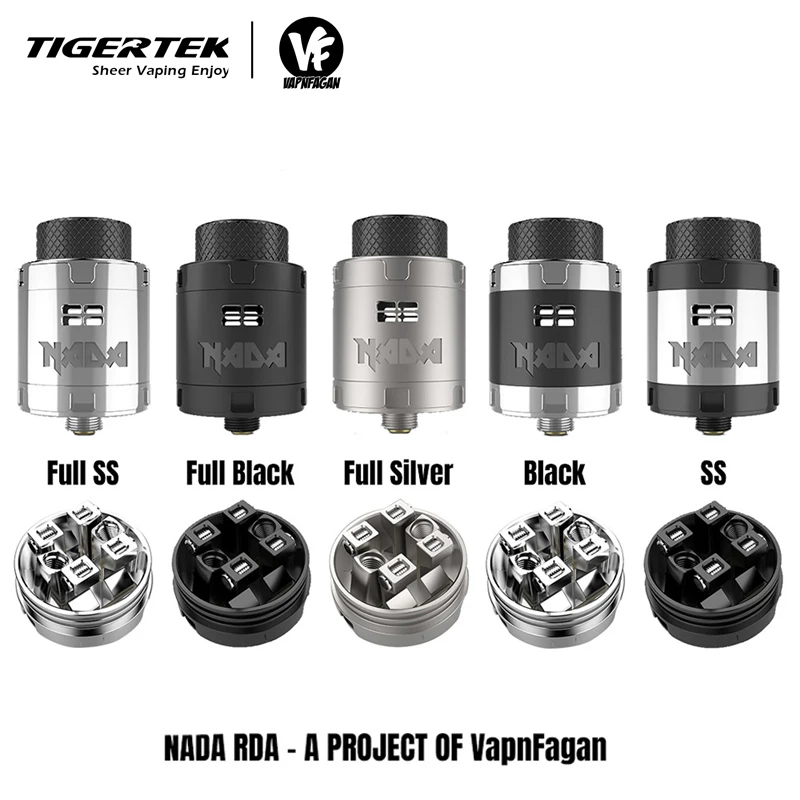 

Original Tigertek NADA RDA Tank 25mm Rebuildable Dripping Atomizer Tigertek RDA Vape Tank electronic cigarette atomizers