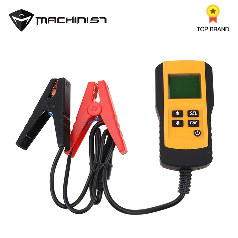 

12V Automotive Car Battery Tester Digital Auto Test Analyzer LCD Diagnostic Inspection Tool With Backlight 2 Test Clips
